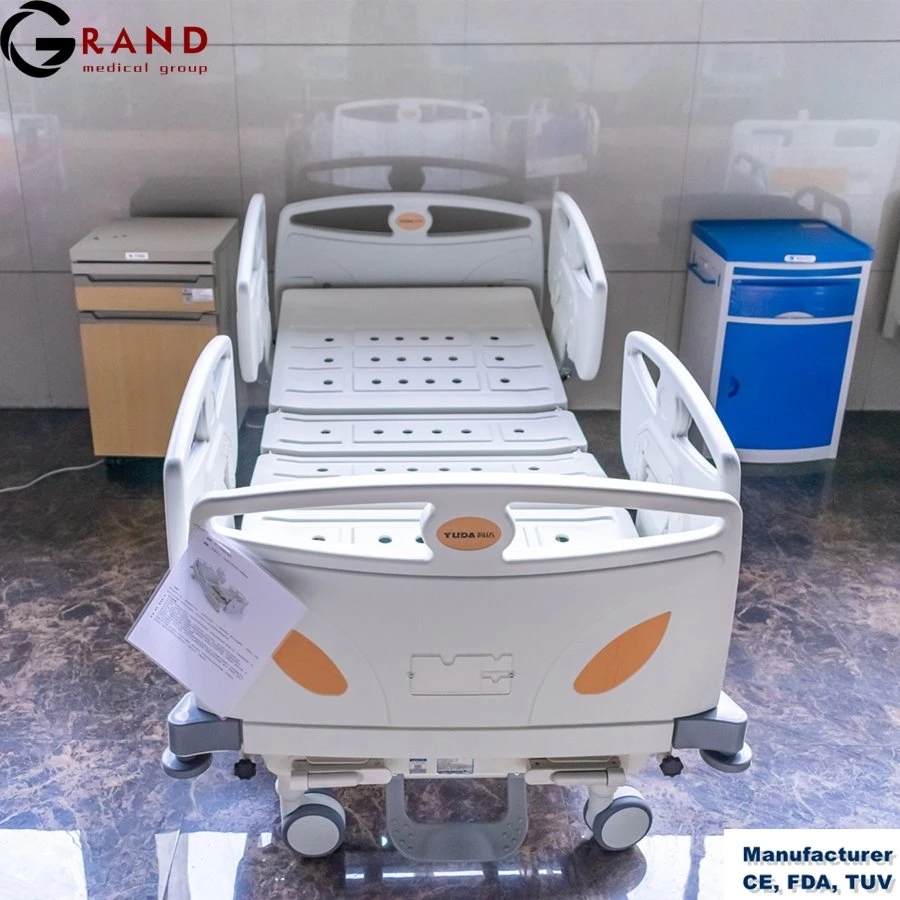 Manufacture Cheap Price Two Cranks Manual Home Care 3 Function Nursing Bed Electric Hospital Bed