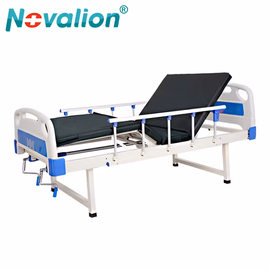 カスタマイズされた PP ヘッドボード 2 クランク マニュアル/電気病院医療 ICU 患者ベッド